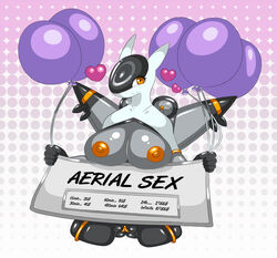 1girls alternate_color anthro balloon big_breasts breasts english_text fan_character female female_focus female_only flying fur furry furry_only game_freak hearts latias legendary_pokemon looking_at_viewer love_hearts nintendo nipples nirriti nude pokemon pokemon_(species) pussy smile solo video_games wings