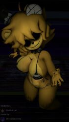 1girls 3d 3d_(artwork) anthro anthro_only big_breasts bikini breasts cleavage fazclaire's_nightclub female female_only five_nights_at_freddy's fredina's_nightclub furry furry_only golden_freddy_(fnaf) golden_fredina_(cally3d) hat redcat_ak scottgames solo solo_female type_0 wide_hips