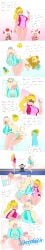 2girls ass bent_over big_ass big_butt blonde_hair blue_eyes clenched_teeth english_text fart fart_cloud fart_fetish farting lazei leotard looking_back luma mario_(series) nintendo ponytail princess_peach princess_rosalina rear_view standing super_mario_bros. text thick_thighs toad_(mario) viewed_from_behind