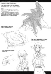 creature elf female plant tentacle text