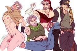 2boys alternate_version_available anal disembodied_penis evilfcl gay grandfather_and_grandson incest jojo's_bizarre_adventure joseph_joestar jotaro_kujo male male_only male_penetrated mature_male old_joseph older_male older_man_and_younger_boy stardust_crusaders textless textless_version yaoi younger_male