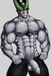 bara bio-android_(dragon_ball) cell_(dragon_ball) dragon_ball dragon_ball_z male male_only penis perfect_cell solo