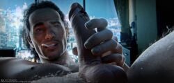 2boys 3d body_hair cigarette erection giant gt-and-videogames male_focus male_only masturbation micro_male microphilia penis presenting_penis samuel_drake size_difference solo_focus uncharted