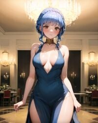 ai_generated blue_hair breasts dress female female_only fire_emblem fire_emblem:_three_houses maplechad marianne_von_edmund nai_diffusion nintendo solo stable_diffusion