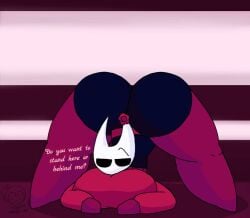 ass_up big_ass hollow_knight hornet_(hollow_knight) jack-o_pose smug vadimmadvier