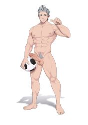 erect_penis fire_emblem fire_emblem_fates geckobara jock masculine naked naked_male silas_(fire_emblem) solo solo_male