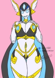 big_breasts big_hips creatork data_(bass_and_data) female gynoid huge_breasts humanoid original original_character robot robot_girl