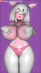 big_breasts female five_nights_at_freddy's five_nights_in_anime fnia grabbing_own_breast mangle_(fnaf) mangle_(fnia)