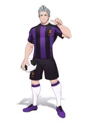 fire_emblem fire_emblem_fates geckobara male male_only masculine silas_(fire_emblem) soccer_uniform solo solo_male tagme