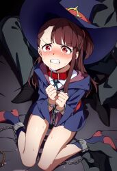 ai_generated akko_kagari atsuko_kagari bondage chains collar crying handcuffs imminent_rape imminent_sex little_witch_academia rape tears