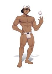 bara fire_emblem fire_emblem_echoes:_shadows_of_valentia geckobara gray_(fire_emblem) jockstrap jockstrap_only masculine solo solo_male