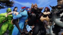 2girls 3d 4boys alesnia_emberstone alliance_(warcraft) anal anal_sex barbell_piercing big_breasts black_hair blizzard_entertainment blue_skin cum cum_in_ass cum_in_pussy cum_inside double_anal double_penetration equine_penis female green_skin groping groping_breasts high_heels horde_(warcraft) horde_domination horde_symbol horde_tattoo horsecock huge_cock human human_(warcraft) human_(world_of_warcraft) human_female human_mage interspecies light-skinned_female light_skin mage_(warcraft) male maledom nipple_piercing orc orc_(warcraft) orc_male orced orgy original_character ponytail pussy red_hair sex size_difference spread_legs stockings tattoo tauren tauren_male thick_thighs thighhighs troll troll_(warcraft) troll_male vaginal_penetration vaginal_sex vellektra warcraft world_of_warcraft zoey_(dypnsfw)