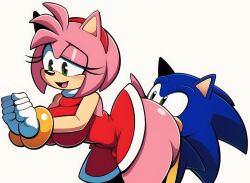 ai_generated amy_rose analingus ass big_ass big_butt blue_fur blush duo eating_ass editokur999 female hedgehog liquid male pink_fur romantic sex sonic_(series) sonic_the_hedgehog sonic_the_hedgehog_(series)