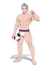 fire_emblem fire_emblem_fates geckobara jock jockstrap jockstrap_only masculine silas_(fire_emblem) solo solo_male