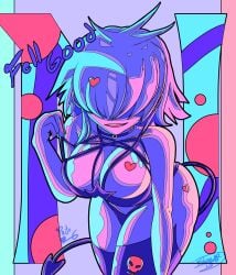 1girls absurd_res asian asian_female breasts female gorillaz hi_res neon noodle_(gorillaz) patogallitraft tagme typo