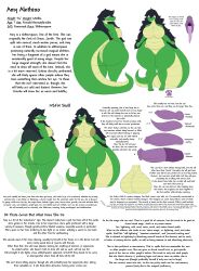 absurd_res amy_alethino balls big_balls big_penis big_tail female genitals hi_res huge_balls huge_cock hyper hyper_balls hyper_genitalia hyper_penis large_beasts model_sheet penis reptile scalie slightly_chubby slitherspawn snake snekkobean solo tail thick_thighs