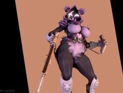 3d animated big_breasts breasts female fortnite furry gun nicolaowo nipples pussy raven_team_leader sfm tagme thick_thighs video wide_hips