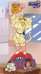 atariboy biceps big_breasts big_muscles breasts cadillac_cats cleo_catillac feline female huge_breasts huge_muscles large_breasts large_muscles muscles muscular muscular_arms muscular_female muscular_legs muscular_thighs tail