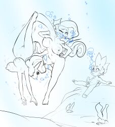 1boy 2girls anthro balls barefoot breasts byondrage catfight dragon feet female fighting friendship_is_magic furry hasbro huge_breasts male masturbation my_little_pony navel nipples nude penis pony pussy rarity_(mlp) scalie skinny_dipping spike_(mlp) tagme twilight_sparkle_(mlp) underwater watching water