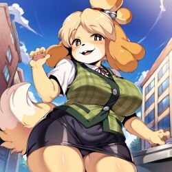 isabelle (animal crossing) from animal crossing by castle12