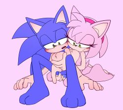 amy_rose cuntboy feet female fingering fingering_partner furry hairband intersex modist_nsfw nude pussy sega sonic_(series) sonic_the_hedgehog three_toes