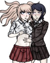 2girls danganronpa female_only junko_enoshima mukuro_ikusaba pregnant sisters