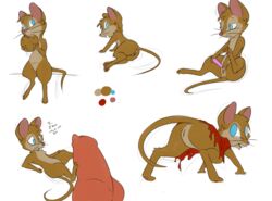 all_fours blue_eyes cookie doublepopsicle eating english_text female food furry furry_female looking_back mammal milf mouse mouse_humanoid mrs._brisby penis pussy rodent rodent_humanoid secret_of_nimh sex_toy simple_background sitting text white_background