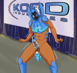 blue_beetle blue_beetle_(2023) cum cum_in_ass cumming dildo dildo_in_ass jaime_reyes male_only nsfw