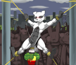 anthro ball_stretching balls bondage cock_and_ball_torture erection ferret hi_res humanoid_penis male male_focus mammal mustelid nude partially_retracted_foreskin penis redemption3445 stretching tito_jose torture uncut