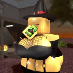 1girls 3d animated areola areolae ass ass_from_the_front background big_ass big_breasts breast_expansion breast_growth breasts clothed clothing cube_head drink drinking enormous_breasts female female_only huge_breasts hyper_breasts massive_breasts muitetul nipples qooby roblox robloxian slosh sloshing_breasts sound tagme thick_thighs video wardrobe_malfunction witch_costume witch_hat witches_brew yellow_skin
