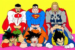 ahe_gao ai_generated anal bardock crossover dc dc_comics death_battle defeat_sex domination dragon_ball gay invincible marvel marvel_comics omni-man shitpost son_goku superman thor_(marvel) top-down_bottom-up vegeta yaoi