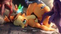 3d 3d_(artwork) alternate_ass_size anthro ass big_ass crying dragon equid equine female forced friendship_is_magic from_behind_position goblin_slayer grimdark gritting_teeth groping groping_ass group hand_on_ass hands_on_ass huge_ass large_ass larger_female male massive_ass massive_butt massive_thighs my_little_pony penis pony rape scalie sex size_difference smaller_male smooth_skin straight text thunder_thighs
