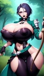 1girls adapted_costume ai_generated ai_video areola areolae ass belt bimbo bimbo_body bimbo_lips bimbofication bimbofied blue_hair bow_(weapon) breasts breasts_bigger_than_head bush bushes cameltoe cape capelet choker cleavage colored_nails cross-laced_clothes curvaceous curvy curvy_female curvy_figure cutout expressionless eyeshadow female fingerless_gloves fire_emblem fire_emblem:_three_houses forest forest_background gigantic_breasts gloves goth goth_girl grass half-closed_eyes hip_cutout holding holding_object holding_weapon hourglass_figure huge_ass huge_breasts jacket jacket_open lipstick long_nails loose_belt makeup massive_breasts mature_female narrowed_eyes navel navel_cutout nipple_bulge no_sound novelai outdoors outside purple_eyes purple_hair pussy shamir_nevrand short_hair shorter_than_10_seconds solo solo_female strapless tagme tgm101_(artist) thick_lips thick_thighs thigh_cutout thin_waist tight_clothing titty_drop tree trees video waist_cape weapon white_female wide_hips