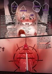1_breast 1girls 2d amputated_breast anus asshole barbell_piercing blonde_female blonde_hair blood blush bondage breast_destruction breast_mutilation breast_torture breasts breasts_out bruise bruised bruised_stomach captured censor_bar censored clitoral_hood clitoral_hood_piercing clitoris completely_nude_female crying crying_with_eyes_open cutting_breast dark-skinned_male dark_skin degradation_text dialogue_bubble exposed_clitoris female female_circumcision female_focus female_genital_mutilation female_pubic_hair female_urethra gore grabbing_uterus green_eyes guro hair_ornament humiliation imminent_piercing labia legs_up long_hair male mastectomy mutilation naked naked_female needle nipple_piercing nipples nude nude_female pain painful pierced_nipples piercing pink_nipples pom_pom_(clothes) pom_pom_hair_ornament prolapse prolapsed_pussy pubic_hair pussy pussy_focus pussy_juice pussy_mutilation pussy_torture rape rope rope_bondage ryona scared scared_expression shigure_ui_(vtuber) small_breasts sobbing sweating tally_marks tears teenage_girl teenager tegdor terrified text toilet_symbol torture translated urethra uterine_prolapse uterus vagina virtual_youtuber vomit vtuber womb writing_on_belly writing_on_breasts writing_on_chest writing_on_pussy writing_on_thigh young_female