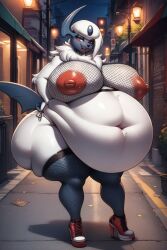 absol ai_generated ass bbw belly big_ass big_belly big_breasts big_nipples breasts dark_nipples gigantic_ass gigantic_belly gigantic_breasts hunkbsaa massive_ass massive_belly massive_breasts nipples pokemon pokemon_(species) prostitute puffy_nipples ssbbw