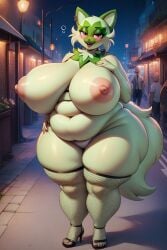 ai_generated ass bbw belly big_ass big_belly big_breasts big_nipples breasts domestic_cat feline gigantic_ass gigantic_belly gigantic_breasts huge_ass huge_belly huge_breasts hunkbsaa massive_breasts nintendo nipples pink_nipples pokemon pokemon_(species) prostitute puffy_nipples sprigatito ssbbw