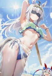 () 1girls ai_generated best_girl breasts horse_girl lewd lewd_expression nice_tits not_porn oguri_cap_(umamusume) tagme umamusume