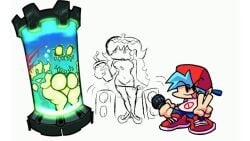 8_week boombox boyfriend_(friday_night_funkin) breasts bro_fnf capsule demon drowning evil friday_night_funkin girlfriend_(friday_night_funkin) monster monster_girl scarmentor sister_(bro) sketch underwater