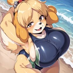 isabelle (animal crossing) from animal crossing by castle12