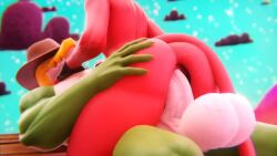 2boys 3d anal anal_sex animated anthro anus big_ass blowjob cock_ring cowboy_hat demon demon_boy dinosaur_humanoid erection fellatio femboy freckles gummigoo_(the_amazing_digital_circus) gummigoo_(valorlynz) gummy_(food) gummy_creature helluva_boss huge_cock living_candy male male_only moxxie_(helluva_boss) mp4 naked nude nude_male sex sound tagme tail the_amazing_digital_circus thick_thighs valorlynz veiny_penis video wide_hips xaz3d