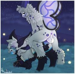 animal_humanoid antennae_(anatomy) anthro anthro_on_feral anthro_penetrating anthro_penetrating_female anthro_penetrating_feral anus arched_back arthropod arthropod_humanoid ass_up backsack balls balls_deep black_sclera black_wings blue_antennae blue_penis blue_wings bodily_fluids border canid canine casper_(sodaduv) digitigrade doggy_style duo erection female female_feral female_on_anthro female_penetrated femboy fennec_fox feral feral_penetrated fox from_behind_position fur genital_fluids genitals grass grass_field hair happy hi_res humanoid inner_ear_fluff insect_humanoid insects leg_markings lepidopteran lepidopteran_humanoid looking_pleasured male male/female male_anthro male_on_feral male_penetrating male_penetrating_female male_penetrating_feral mammal markings moth narrowed_eyes neck_tuft night nude outside outside_sex paws penetration penile penile_penetration penis penis_in_vagina perineum plant prumkin raised_leg seductive sex sodaduv sodaduv_(character) standing star tail teeth tongue tongue_out true_fox tuft vaginal_fluids vaginal_penetration vaginal_penetration vulva white_balls white_body white_border white_eyes white_fur white_hair wings zoophilia