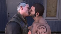 3d_animation gay johnny_cage kano_(mortal_kombat) making_out male/male mortal_kombat_11 tagme tongue_out tongue_sucking video