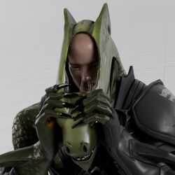 2024 alligator alligatorid armor bondage clothing costume crocodilian fursuit human human_to_anthro junatah male mammal nose_tube reptile scalie solo species_transformation submissive submissive_human submissive_male transformation