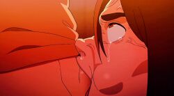 1boy 1girls all_the_way_to_the_base angry attack_on_titan balls_deep balls_in_mouth blowjob brown_eyes brown_hair cheek_bulge crying crying_with_eyes_open cum_in_mouth cum_in_throat d-art deepthroat endured_face eye_contact face_fucking facefuck fellatio female forced_deepthroat gabi_braun gag gagging good_girl gunpoint imminent_anal light-skinned_female long_hair mouthful nose_running obedience obedient obedient_sub oral petite questionable_consent shingeki_no_kyojin skinny slim submissive_female teenager throatpie veiny_face young