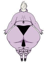 1girls ass ass_focus ass_grab ass_up back_view bbw big_ass big_butt big_thighs black_nails chubby chubby_female disney disney_villains dress dress_inside_ass earrings female female_focus female_only gilf granny heels high_heels huge_ass huge_butt huge_thighs humanoid jk94 large_ass mature mature_female mature_woman necklace obese obese_female old_woman overweight overweight_female purple_body purple_skin solo solo_female solo_focus tagme tanned tanned_female tanned_skin the_little_mermaid thick thick_ass thick_butt thick_hips thick_legs thick_thighs ursula ursula_(the_little_mermaid) white_background white_hair