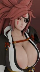 3d 3d_(artwork) 3d_model baiken blender blender_(software) blender_eevee guilty_gear samurai_shodown supurattabrain