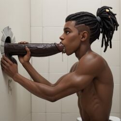 2boys age_difference ahe_gao ai_generated athletic athletic_femboy big_penis black_body black_penis black_skin blowjob brown_eyes cum cum_in_mouth cum_inside dark-skinned_male dark_skin dreadlocks erect_penis erection father father_(lore) father_and_child father_and_child_(lore) father_and_son femboy femboysub gay gay_sex glory_hole hard_on huge_cock incest incest_(lore) kneeling kneeling_oral_position male male_only melanin muscles muscular muscular_femboy muscular_male older_dom_younger_sub older_male older_penetrating_younger oral oral_sex penis_in_mouth penis_size_difference precum sex size_difference son stable_diffusion teen_boy toilet_stall twink veiny_penis yaoi younger_male