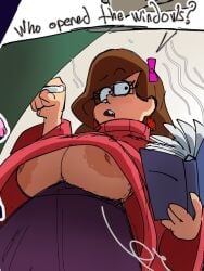 1girls 2d 2d_(artwork) 2d_artwork aged_up areolae artist_request ass bag big_areola big_nipples breasts brown_hair chubby dark_nipples disney disney_xd drpizzaboi1 female glasses gravity_falls hair huge_areolae huge_nipples inker_comics inkershike inverted_nipples long_hair mabel_pines nipples pink_sweater purple_skirt solo solo_female solo_focus tagme under_shirt underboob