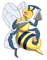 arthropod bee beedrill cum insects male male_only masturbation nintendo penis pokemon solo twilicious video_games wings