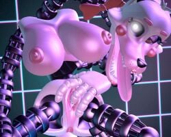 1girls anus big_breasts breasts clitoris five_nights_at_freddy's five_nights_at_freddy's_2 joeshownsfw mangle_(fnaf) nipples pink_anus pink_nipples pink_pussy pussy robot robot_girl solo tongue tongue_out vagina